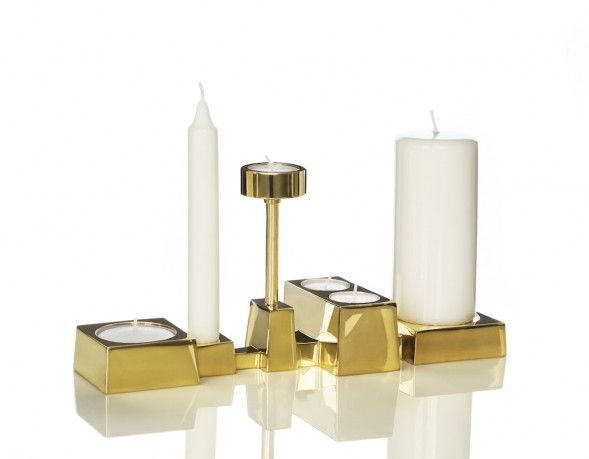 Folkform: Candle collage_brass